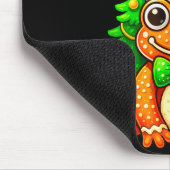 Gingerbread Frog Wearing Santa Hat Christmas Tree Muismat (Hoek)