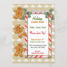 Gingerbread Fun Cookie Exchange Uitnodiging