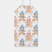 Gingerbread Gender Reveal Party Bedankt Cadeaulabel (Achterkant)