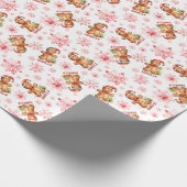 Gingerbread gepersonaliseerd cadeaupapier (Hoek)