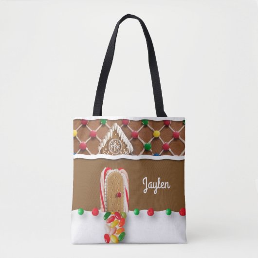 Gingerbread Gepersonaliseerde Canvas tas (Voorkant)