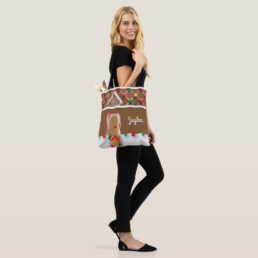 Gingerbread Gepersonaliseerde Canvas tas (Op model)