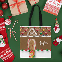 Gingerbread Gepersonaliseerde Canvas tas