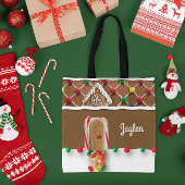 Gingerbread Gepersonaliseerde Canvas tas