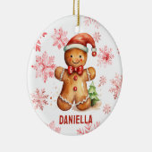 Gingerbread Gepersonaliseerde Tree Ornament (Rechts)