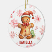 Gingerbread Gepersonaliseerde Tree Ornament (Links)