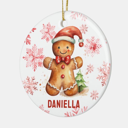 Gingerbread Gepersonaliseerde Tree Ornament (Links)