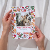 Gingerbread Gepersonaliseerde Vrolijke Kerstfoto Feestdagenkaart