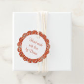 GINGERBREAD Geschulpte Ronde "Handgemaakte" Labels (In situ)