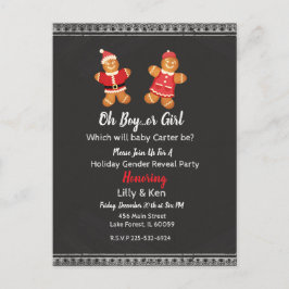 Gingerbread Geslacht onthullen Briefkaart