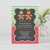 Gingerbread Geslacht Onthulling Uitnodiging (Staand voorkant)