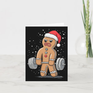Gingerbread Gewichtheffen Workout Bodybuilding Kaart