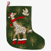 Gingerbread Giraffe/Dove Grote Kerstkous Grote Kerstsok (Voorkant)