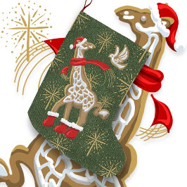 Gingerbread Giraffe/Dove Grote Kerstkous Kerstsok