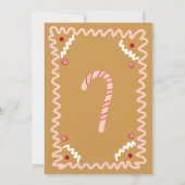 Gingerbread Girl Baby shower Uitnodiging (Achterkant)