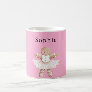 Gingerbread Girl Ballerina Ballet Koffiemok