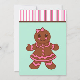 Gingerbread Girl Uitnodigingen