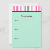 Gingerbread Girl Uitnodigingen (Achterkant)