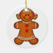 GINGERBREAD GIRL VAN SHARON SHARPE KERAMISCH ORNAMENT (Achterkant)