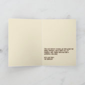 Gingerbread Glow Funny Cat Retro Christmas Photo Feestdagen Kaart (Binnen)