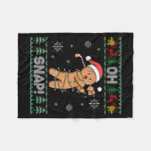 Gingerbread Golf Christmas Cookie Oh Snap Santa Ug Fleece Deken (Voorkant (Horizontaal))