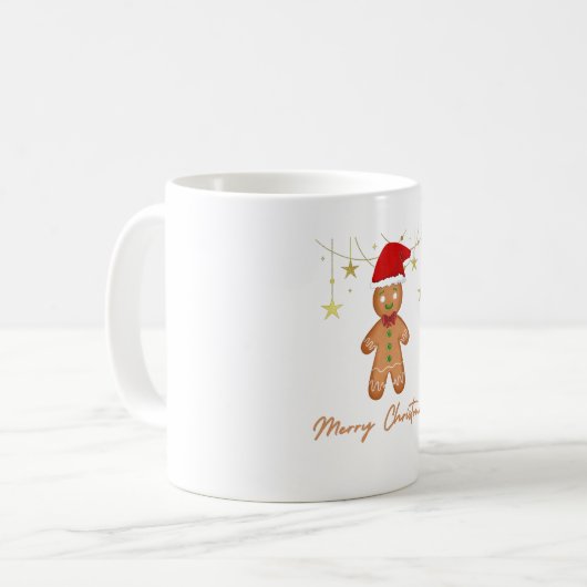 Gingerbread Groeten Kerstmis Koffiemok (Voorkant links)