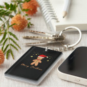 Gingerbread Groeten Kerstmis Sleutelhanger (Voorkant Rechts)