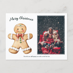 Gingerbread Groetjes Foto Feestdagenkaart