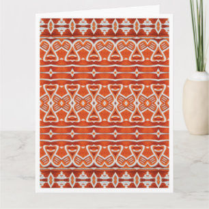GINGERBREAD Grote Kerst Kaart / Verticaal