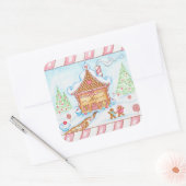 Gingerbread Heart House Sticker (Envelop)