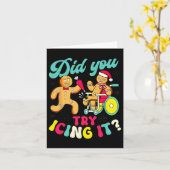 Gingerbread heb je geprobeerd om het met kerst te kaart (Gele Bloem)