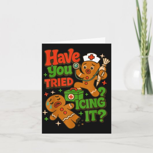 Gingerbread Heb je het geprobeerd om het grappig t Kaart (Voorkant)