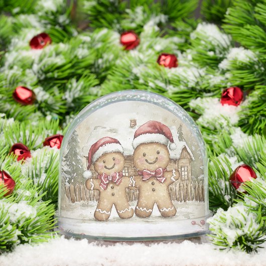 Gingerbread Heren Gingerbread House Sneeuwbol (Kerstmis)