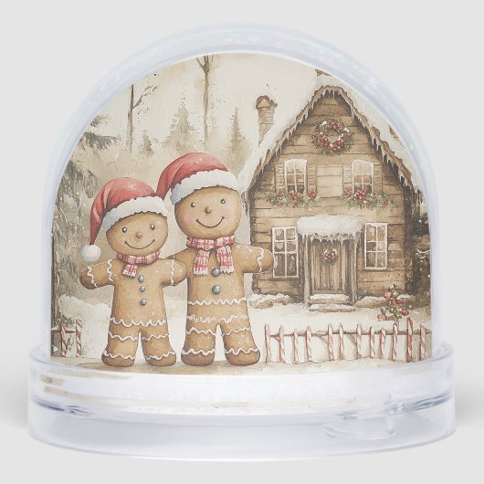 Gingerbread Heren Gingerbread House Sneeuwbol (Achterkant)