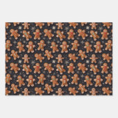 Gingerbread Heren Inpakpapier Vel (Voorkant 2)