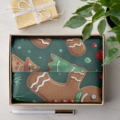 Gingerbread Heren & Kerstboom Cookie Kerstmis Tissuepapier (Geschenk)