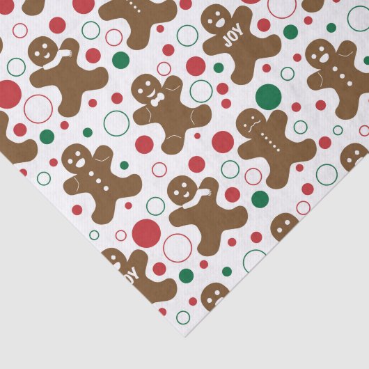 Gingerbread Heren Tissue Paper Tissuepapier (Detail)