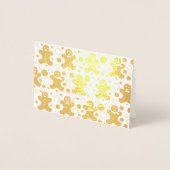 Gingerbread Heren Wenskaart Folie Kaarten (Voorkant)