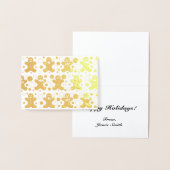 Gingerbread Heren Wenskaart Folie Kaarten (Display)