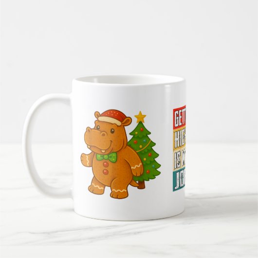 Gingerbread Hip Santa Hat Christmas Tree Hiptamus  Koffiemok (Links)