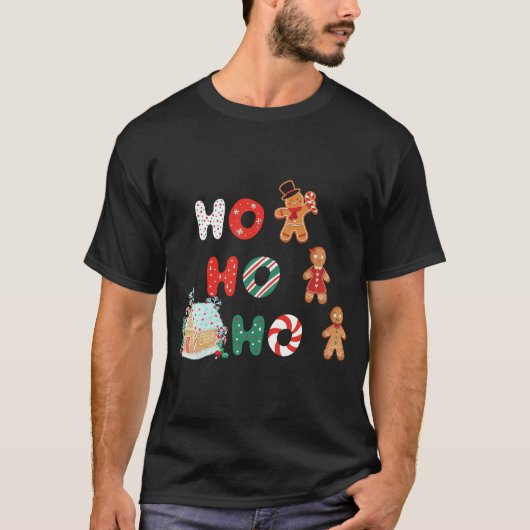 Gingerbread Hohoho T-shirt (Voorkant)