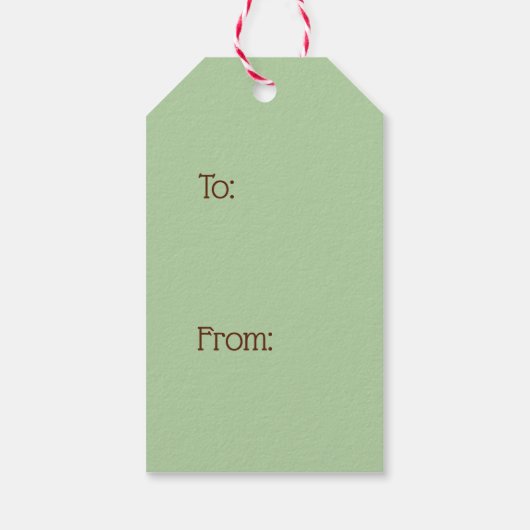 Gingerbread Holiday Cadeau Labels Cadeaulabel (Achterkant)