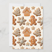 Gingerbread Holiday Card Feestdagenkaart (Achterkant)