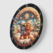 Gingerbread Holiday Hugs Grote Klok (Hoek)