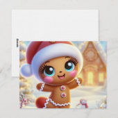 Gingerbread Holiday Joy Kaart (Voorkant / Achterkant)