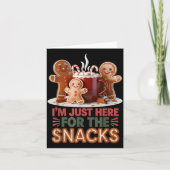 Gingerbread Holiday Snacks Funny Christmas  Kaart (Voorkant)