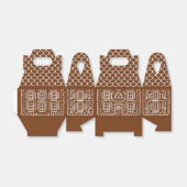 Gingerbread Holiday Treats Kerst Gable Box Bedankdoosjes (Uitgevouwen)