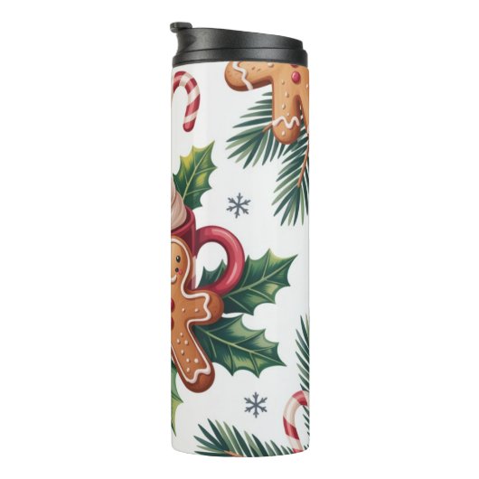Gingerbread & Holly Delight Thermosbeker (Geroteerd rechts)
