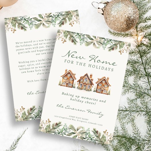 Gingerbread Home Vakantie Kaart