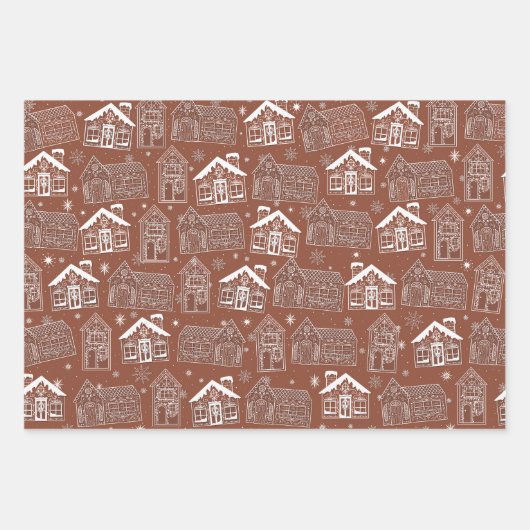 Gingerbread Homes inpakpapier Vel (Voorkant 2)